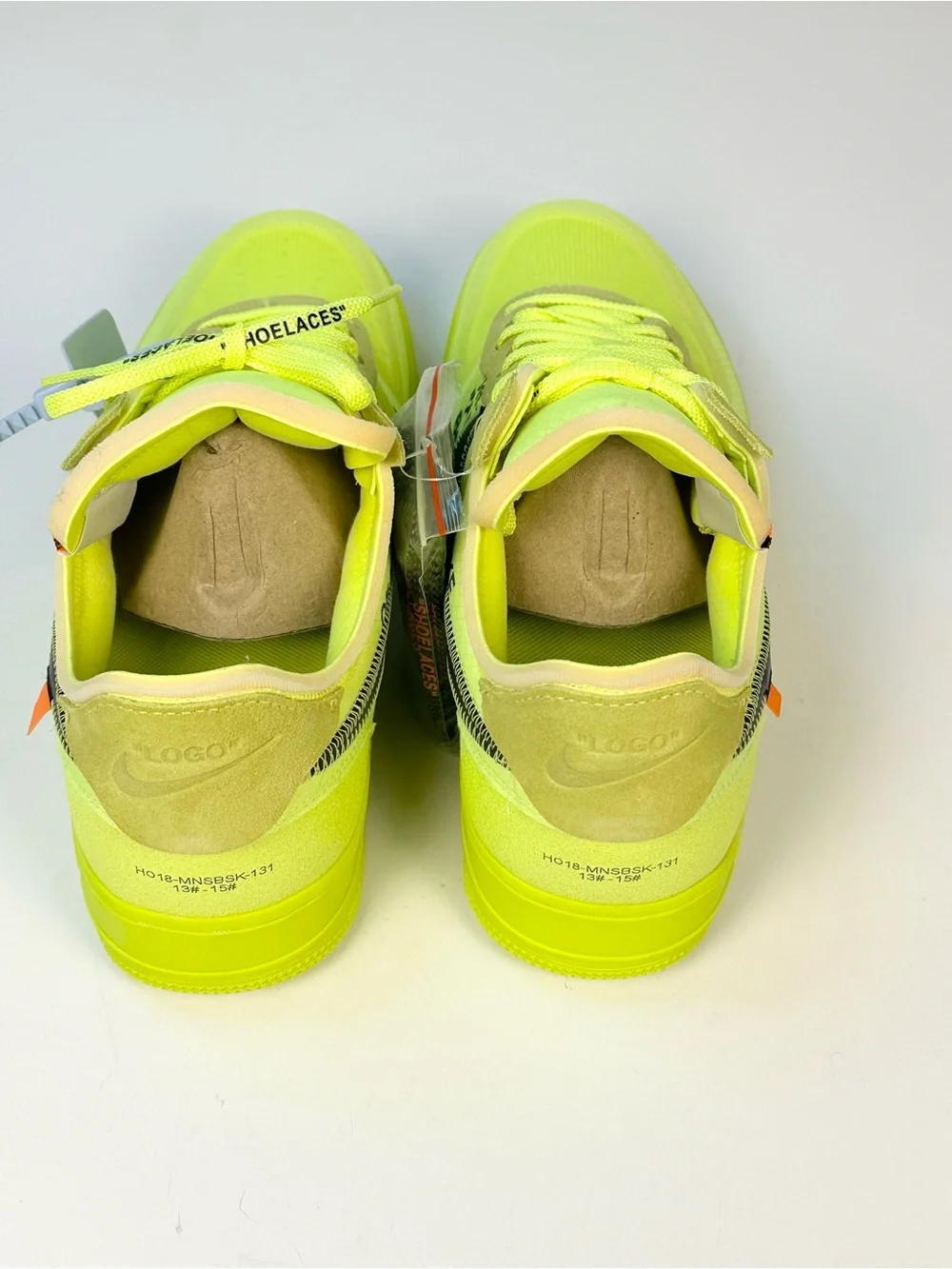 Nike Air Force 1 Men’s Low Off-White Volt Sz 13 NEW IN BOX Style AO4606 700